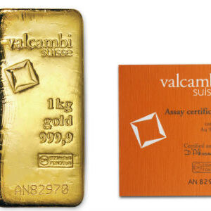 1 Kilo Valcambi Cast Gold Bar For Sale (New w/ Assay)
