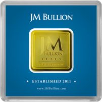 1 oz JM Bullion Square Gold Bar For Sale (New w/ Assay)