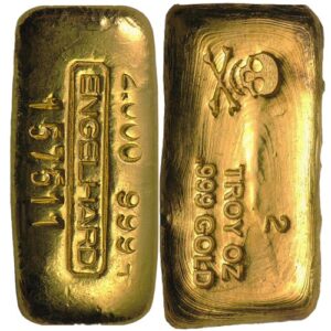 2 oz Gold Bar For Sale (Varied Condition, Any Mint, .999+)