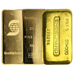 20 oz Gold Bar For Sale (Varied Condition, Any Mint)