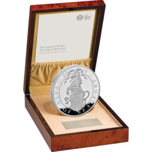 2019 1 Kilo Proof British Silver Queens Beast Yale Coin (Box + CoA)