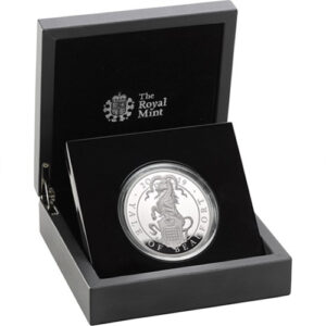 2019 10 oz Proof British Silver Queens Beast Yale Coin (Box + CoA)