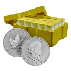2020 1 oz Canadian Silver Maple Leaf Monster Box (500 Coins, BU)