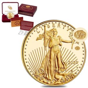 2020-W 1 oz V75 Privy Proof American Gold Eagle Coin (Box + CoA)