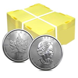 2021 1 oz Canadian Silver Maple Leaf Monster Box (500 Coins, BU)