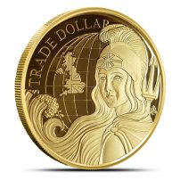2022 1 oz Proof British Trade Dollar Gold Coin