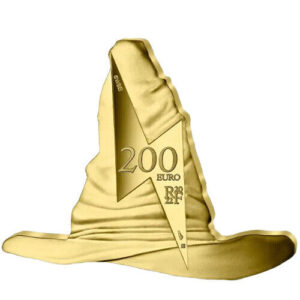 2022 1 oz Proof French Harry Potter Sorting Hat Shaped Gold Coin (Box + CoA)