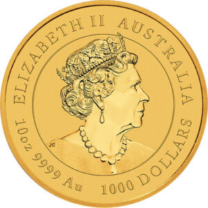 2022 10 oz Australian Gold Lunar Tiger Coin (BU)