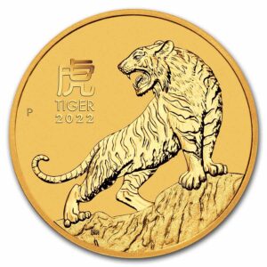 2022 1/2 oz Australian Gold Lunar Tiger Coin (BU)