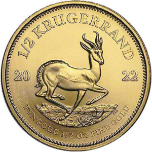 2022 1/2 oz South African Gold Krugerrand Coin (BU)