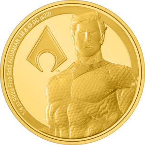 2022 1/4 oz Proof Niue Gold Classic Superhero Aquaman Coin