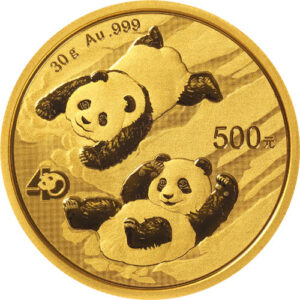 2022 30 Gram Chinese Gold Panda Coin (BU)