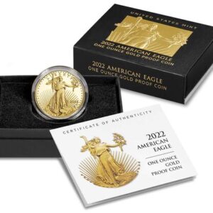 2022-W 1 oz Proof American Gold Eagle Coin (Box + CoA)