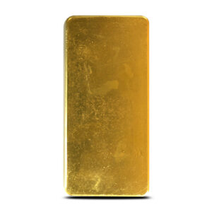 50 oz Perth Mint Cast Gold Bar For Sale (Varied Condition)