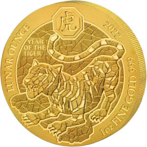 Buy 2022 1 oz Rwandan Tiger Gold Coin (BU)