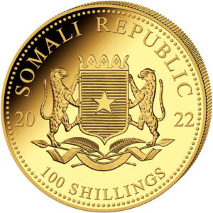 Buy 2022 1/10 oz Somalia Gold Elephant Coin (BU)
